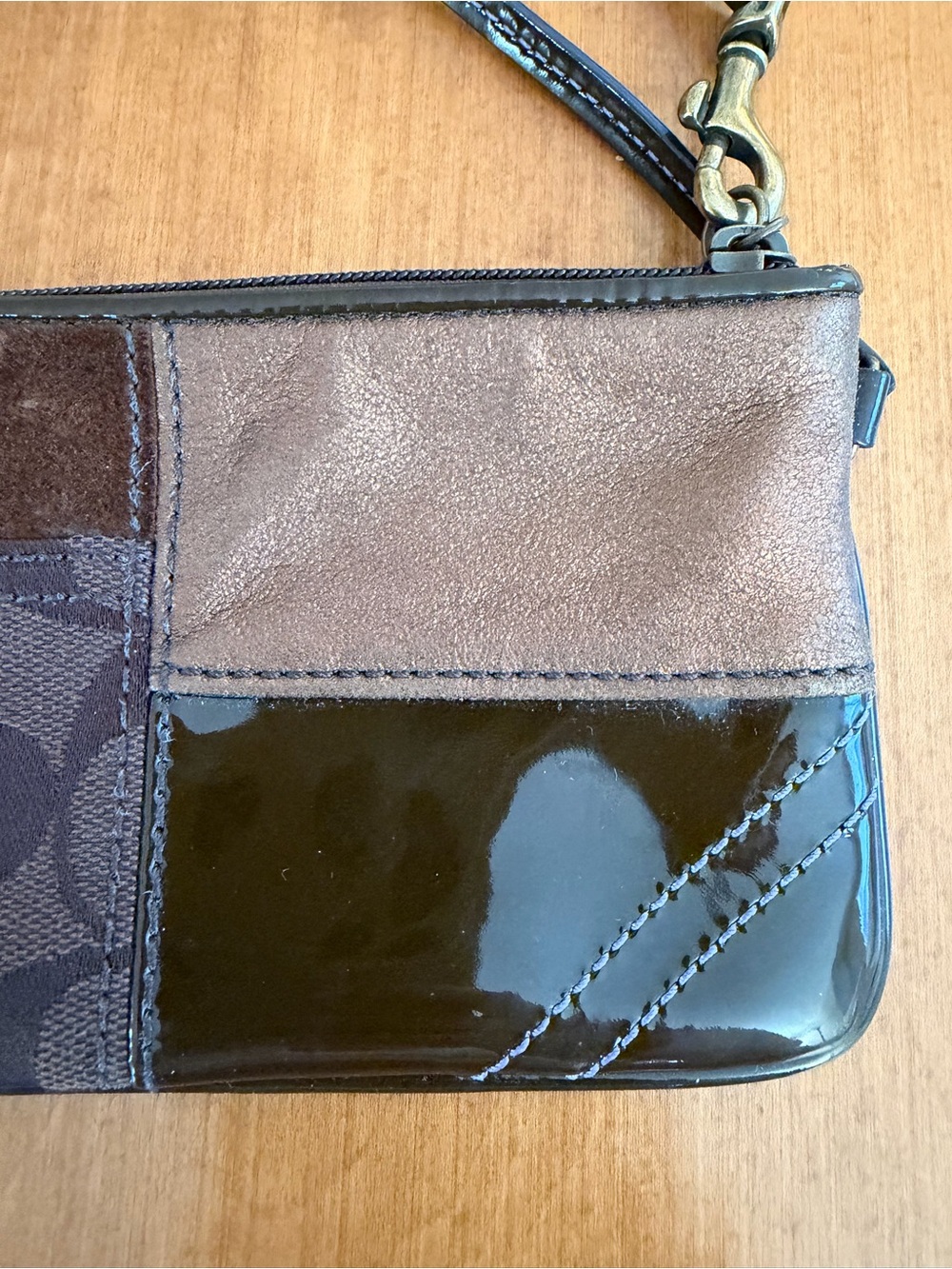 COACH Patchwork Wristlet - Picture 6 of 12